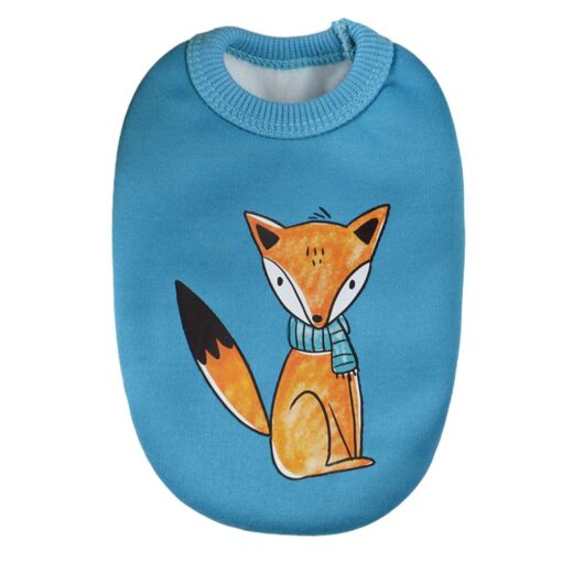 Bluza Flausata, Vulpita, Albastra #HC1868