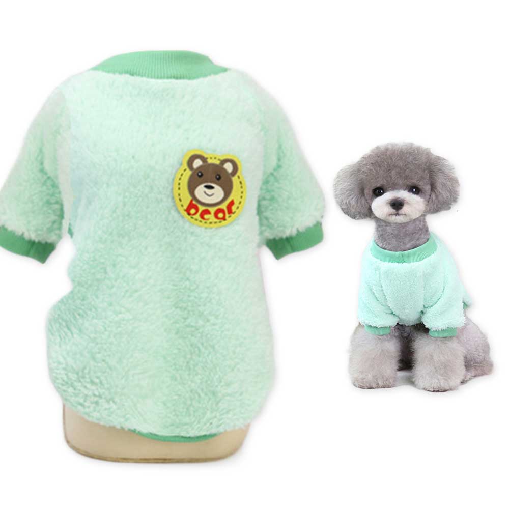 Bluza Pufoasa Bear - Verde deschis #HC777