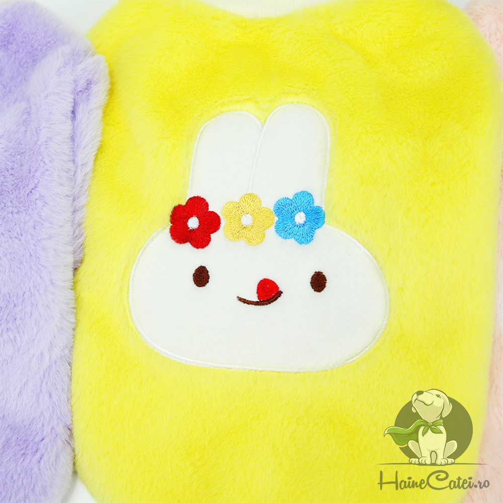 Bluza Pufoasa, Iepuras - Galbena #HC760 - imagine 8