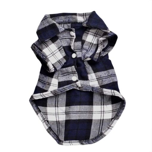 Camasa pentru Catei, Carouri - Neagra #HC669