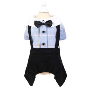 Salopeta Casual, Papion, Albastra #HC2035