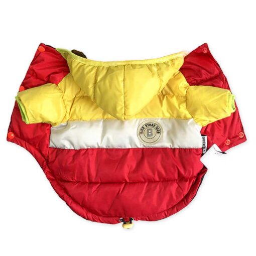 Geaca impermeabila, Galben/Alb/Rosu #HC426