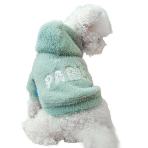 Geaca Pufoasa cu Gluga, Paris, Verde #HC1364