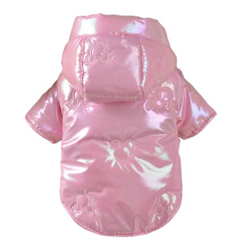 Geaca cu Gluga, Matlasata, Impermeabila – Roz #HC1404