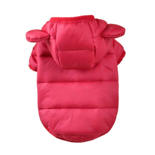 Geaca cu Gluga, Matlasata, Impermeabila – Rosie #HC1407