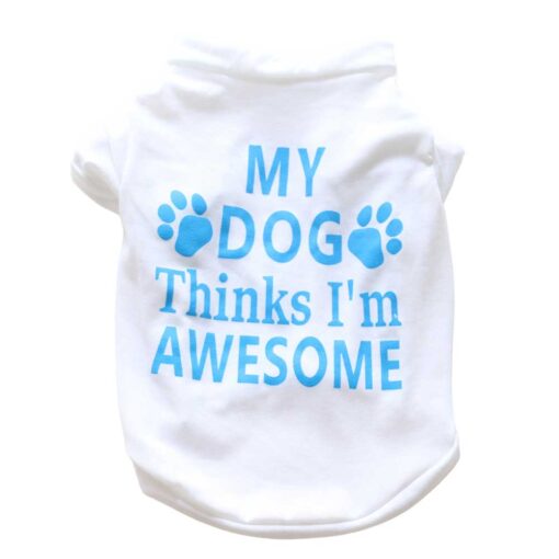 Tricou pentru catei - My Dog - Alb #HC1645