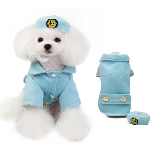 Palton cu boneta, Albastru deschis #HC175