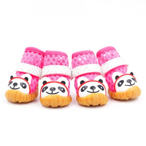 Papuci din plasa pentru catei - Roz #P71