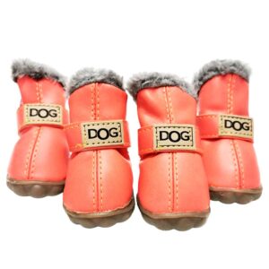 Papuci imblaniti pentru catei – DOG – Piersica #P64