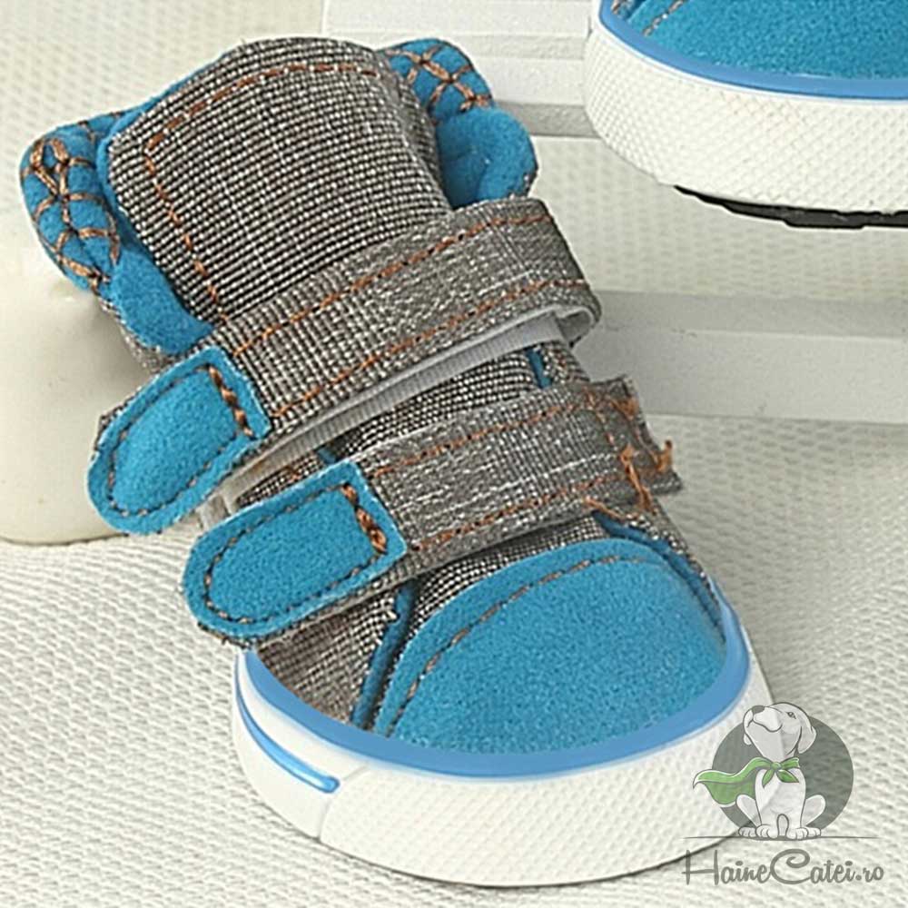 Papuci pentru catei - Gri #P77 - imagine 2