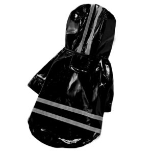 Pelerina Ploaie Pentru Catei – Cauciucata, Neagra #HC900