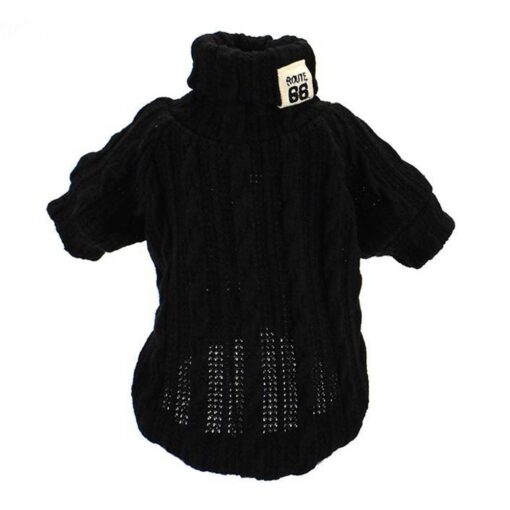 Pulover Tricotat, Negru #HC625