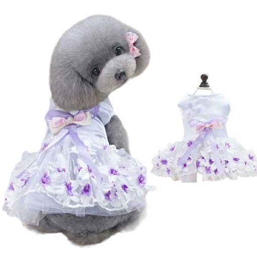 Rochita pentru Catei, Floricele Mov #HC1368