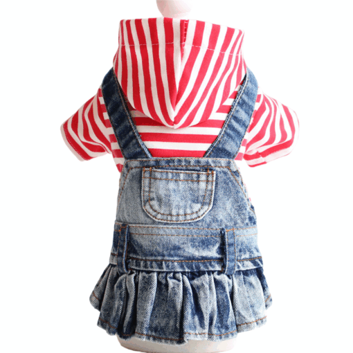 Rochita de Blugi, Alb-Rosu #HC1985