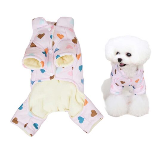 Salopeta imblanita, impermeabila, Inimioare, Roz #HC1377