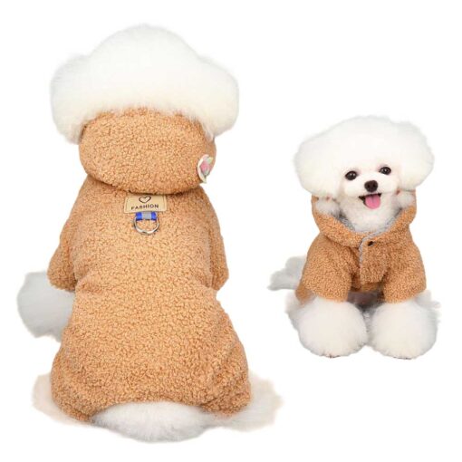 Salopeta imblanita cu Gluga, Flower, Maro #HC1391