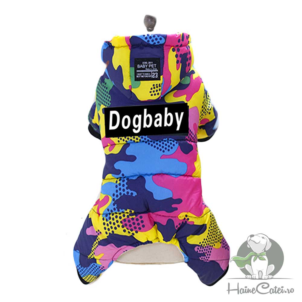 Salopeta impermeabila, imblanita, gluga #HC742 - imagine 5