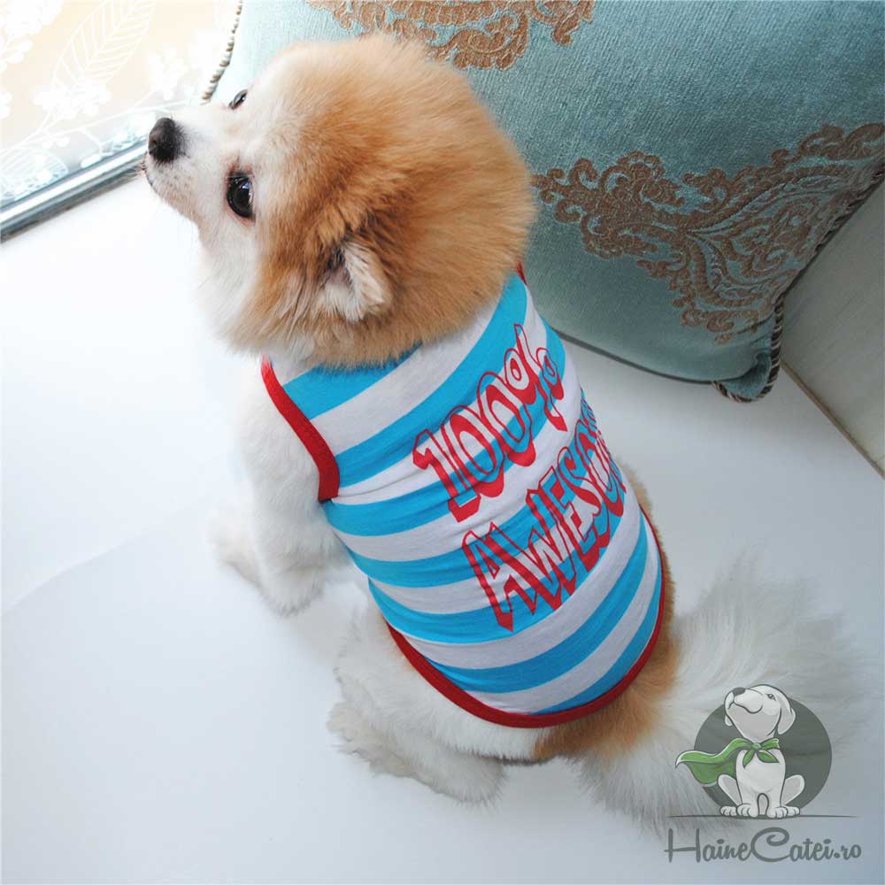 Tricou pentru catei - 100% Awesome - #HC1125 - imagine 2