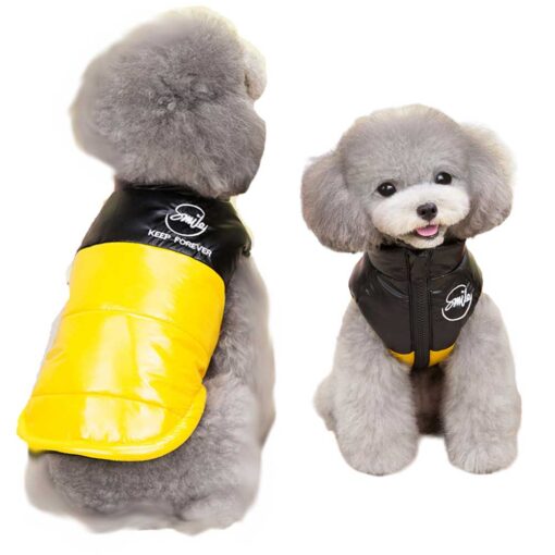 Vesta imblanita, impermeabila, Negru/Galben #HC1435