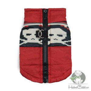 Vesta impermeabila – Rosu/Negru #HC692