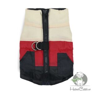 Vesta impermeabila – Alb/Rosu/Negru #HC696