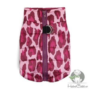 Vesta impermeabila – Roz Leopard #HC695