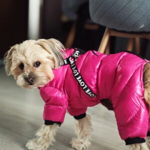 Salopeta cu Ham – Matlasata, Impermeabila - Roz #HC1484 photo review