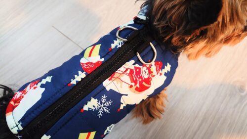 Vesta, Imblanita, Impermeabila, Inchidere cu fermoar, Inel pentru lesa #HC1912 photo review