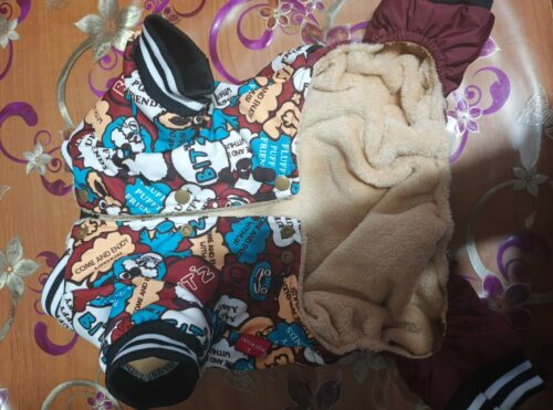 Salopeta imblanita pentru caini, Ilustratii Bitz, Maro #HC1811 photo review