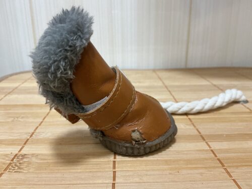 Papuci imblaniti pentru catei - DOG - Maro #P23 photo review