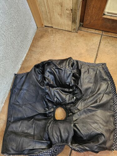 Salopeta Full Body - Impermeabila - Neagra cu Buline #HC1591 photo review